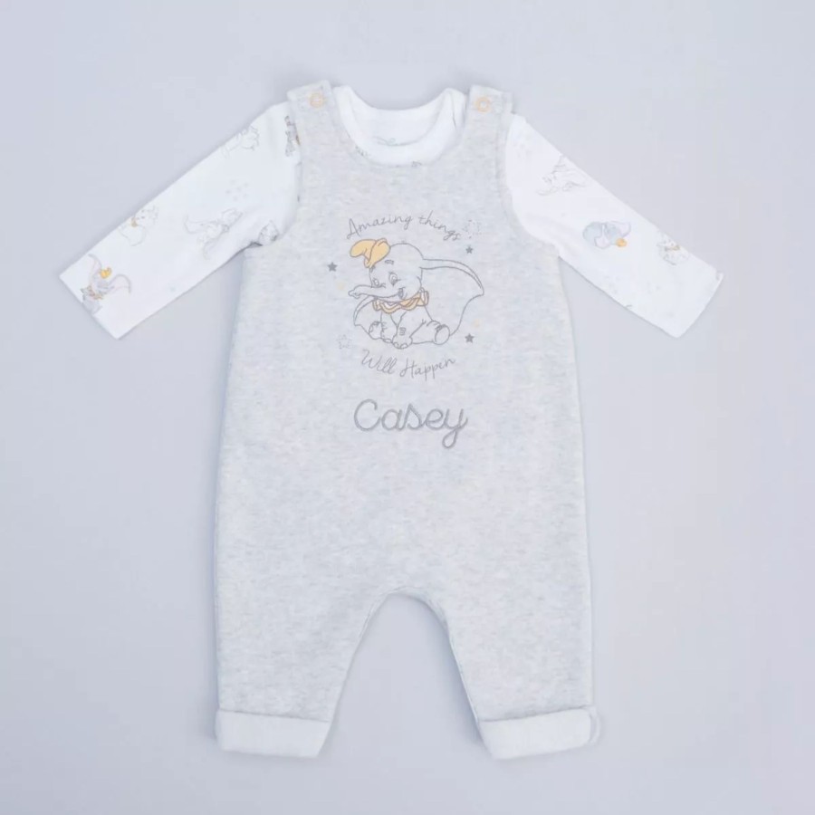 Baby (0-24 Mos) Disney Baby Outfits | Personalised Disney Dumbo Baby Outfit Set