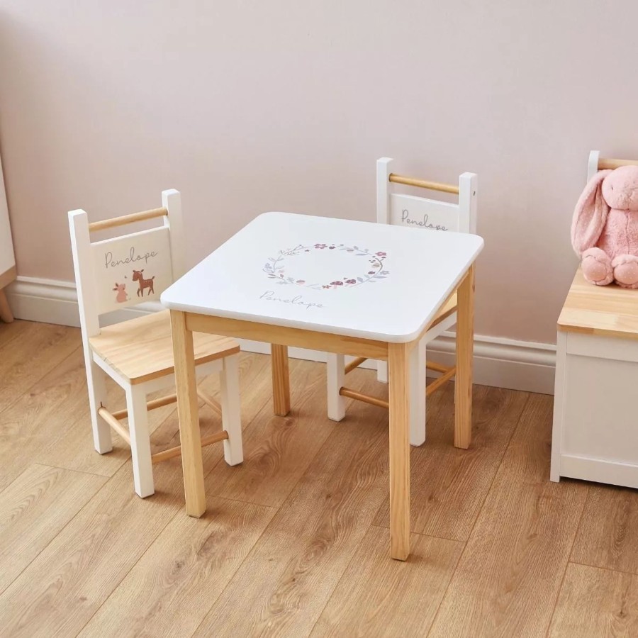 Furniture My 1st Years Tables & Chairs | Personalised Woodland Animals Table And Chairs Set