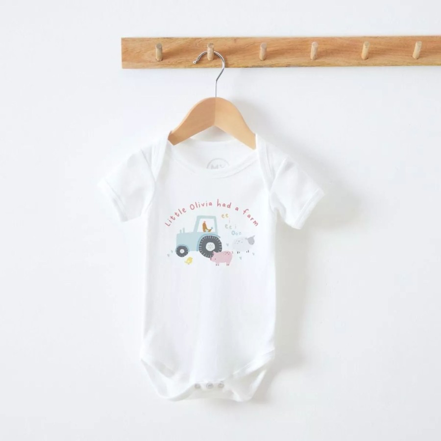 Baby (0-24 Mos) My 1st Years All Baby Clothing | Personalised Farmyard Bodysuit