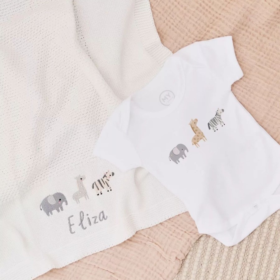 Gifts My 1st Years Clothing Gift Sets | Personalised Welcome To The World Naptime Bundle