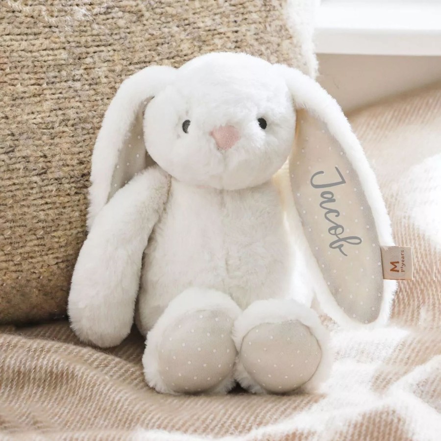 Toys & Books My 1st Years Cuddly Toys | Personalised White Bunny Soft Toy