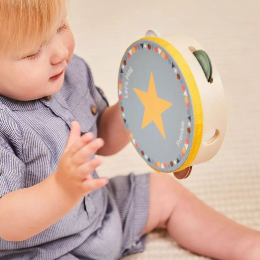 Toys & Books My 1st Years Montessori | Personalised Colourful Childrens Tamborine Toy