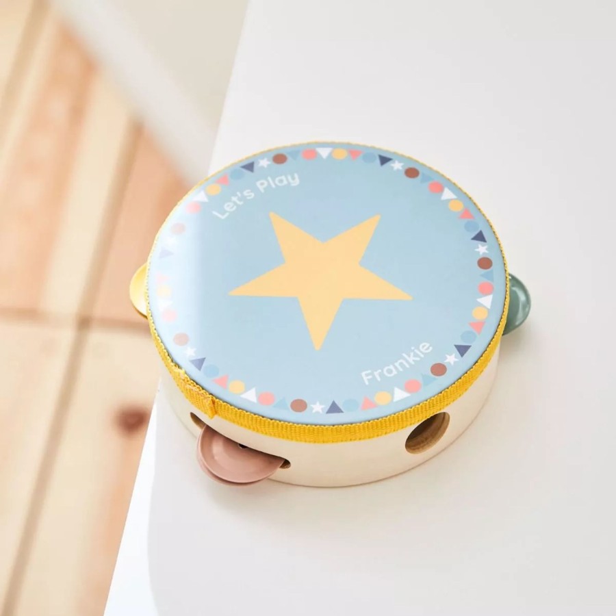 Toys & Books My 1st Years Montessori | Personalised Colourful Childrens Tamborine Toy