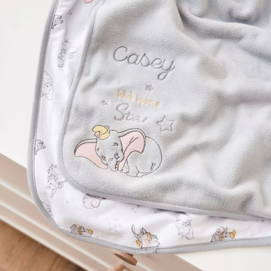 Baby (0-24 Mos) Disney Baby Blankets & Comforters | Personalised Disney Dumbo Fleece Blanket