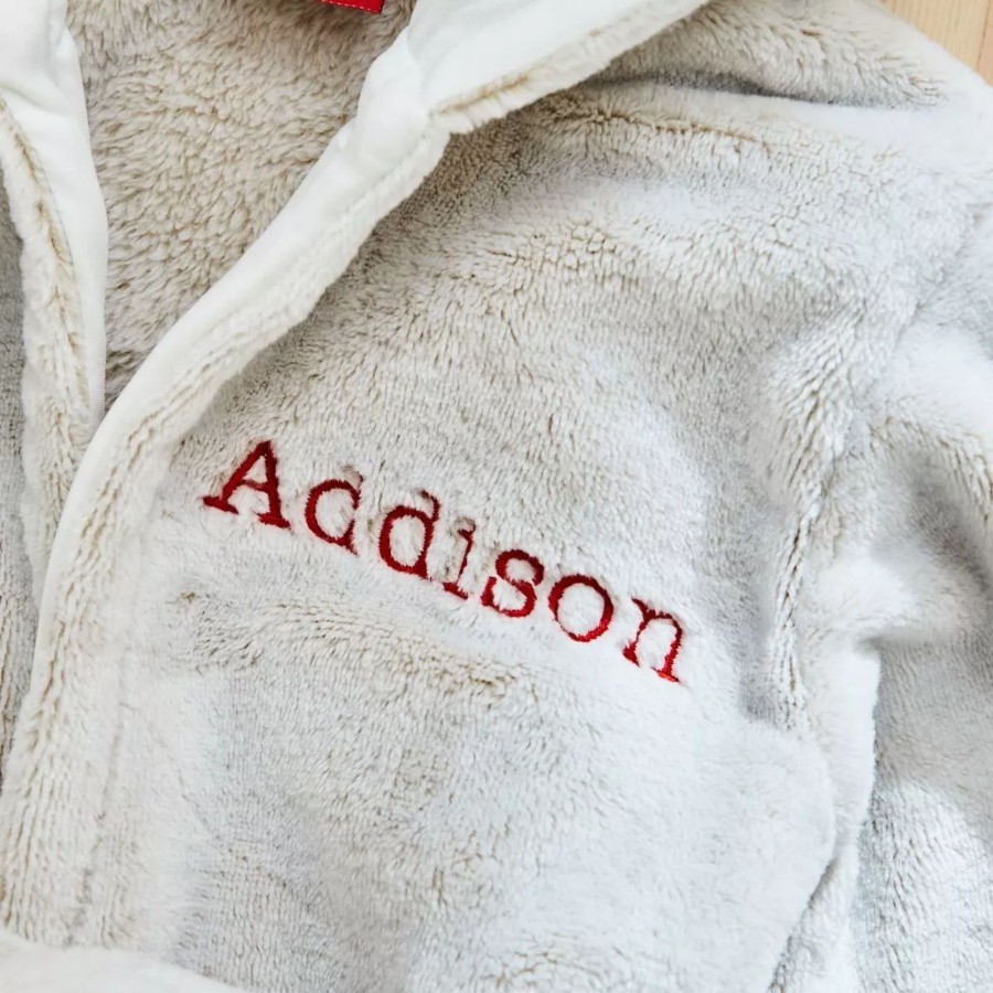 Kids (2-7Yrs) My 1st Years Kids Dressing Gowns | Personalised Reindeer Fleece Dressing Gown