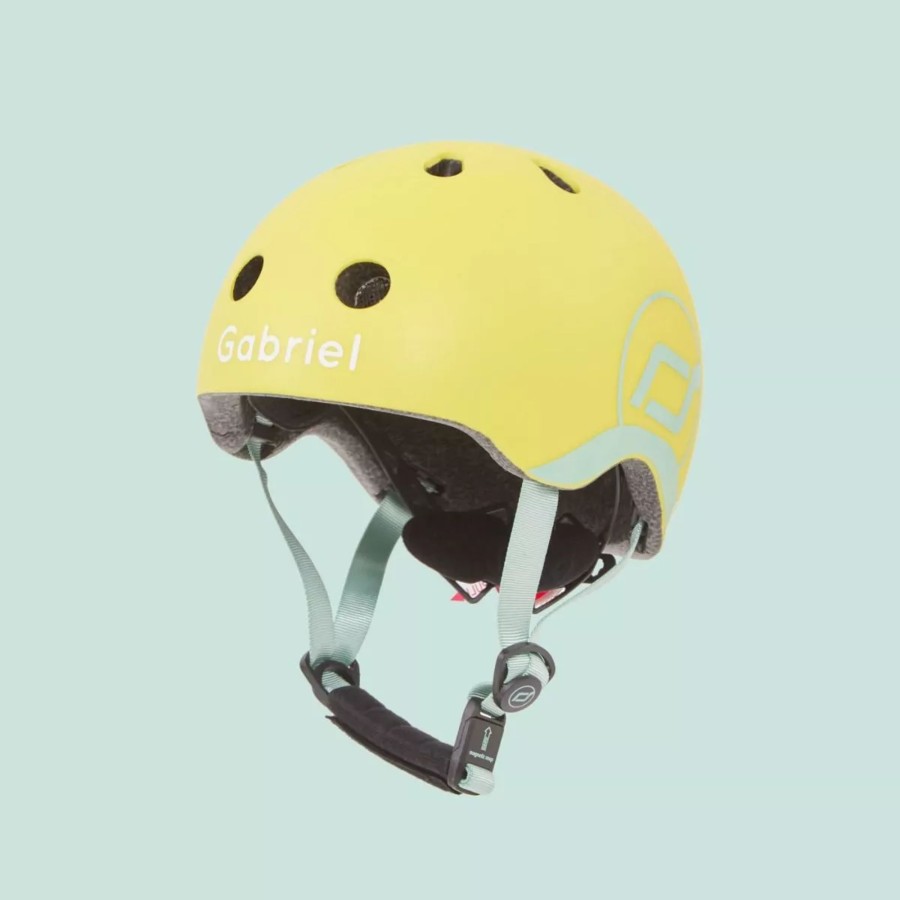 Toys & Books Scoot & Ride Scooters & Bikes | Personalised Scoot And Ride Lemon Yellow Helmet Xxs-S