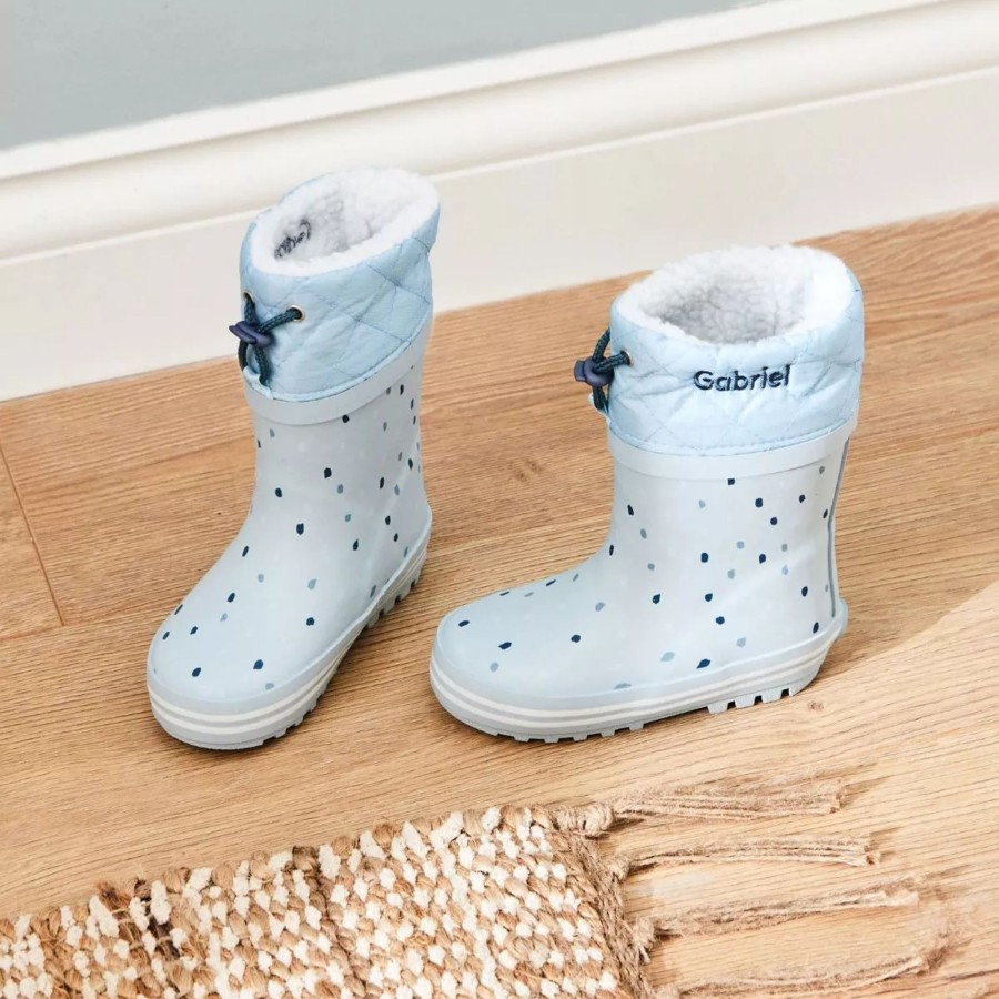 Kids (2-7Yrs) My 1st Years Kids Welly Boots | Personalised Blue Spot Welly Boots