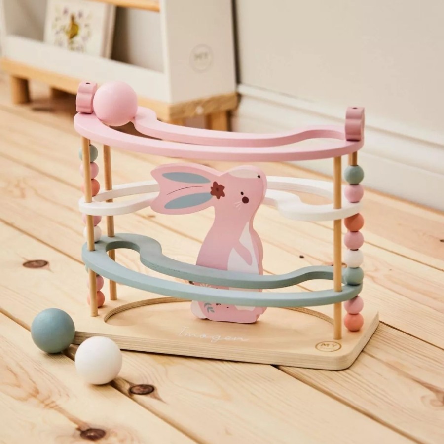 Toys & Books My 1st Years Puzzles | Personalised Bunny Wooden Ball Runner