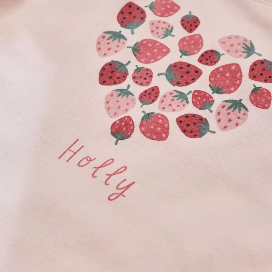 Kids (2-7Yrs) My 1st Years Kids T-Shirts & Jumpers | Personalised Strawberry Heart T-Shirt