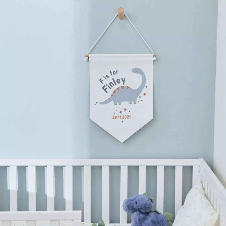 Furniture My 1st Years Wall Art & Prints | Personalised Dinosaur Design Wall Hanging