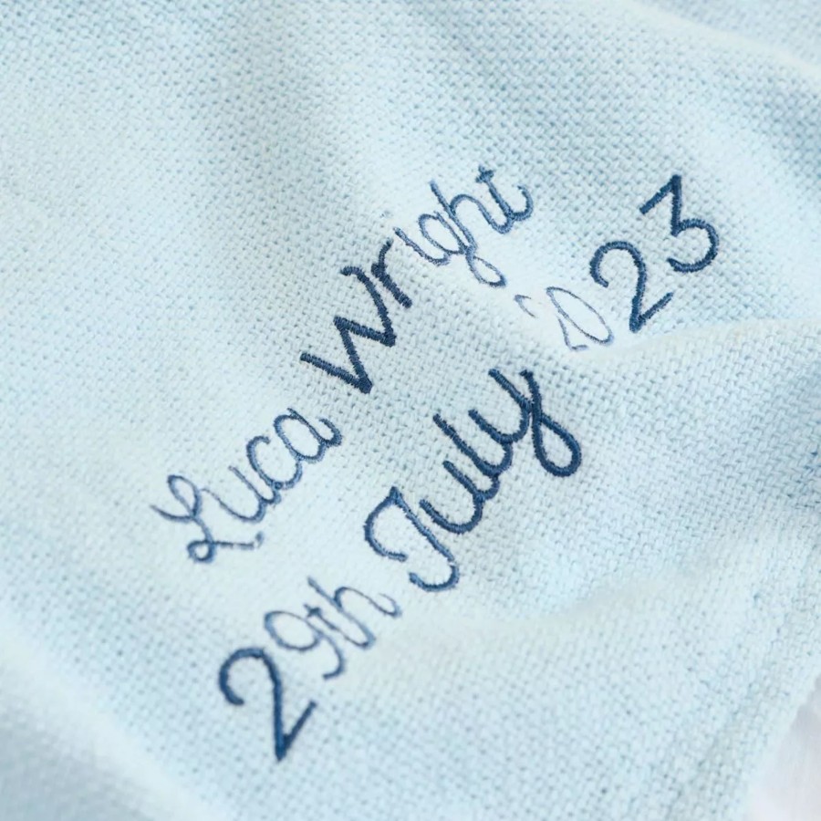 Furniture My 1st Years Bedtime Accessories | Personalised Blue Cellular Blanket