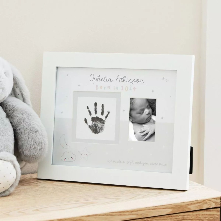 Furniture My 1st Years Photo Frames & Keepsakes | Personalised Born In 2024 Handprint Frame