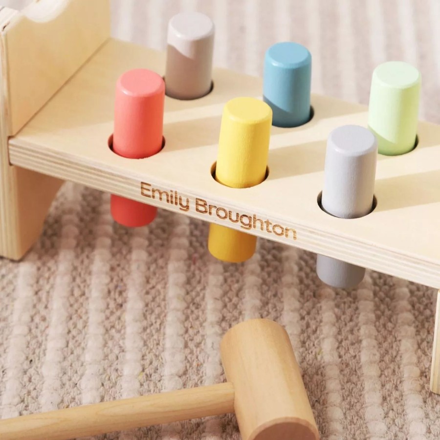 Toys & Books My 1st Years Montessori | Personalised Wooden Hammer Bench Toy