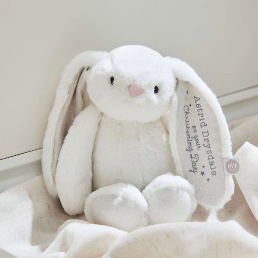 Toys & Books My 1st Years Cuddly Toys | Personalised Christening Day White Bunny Soft Toy