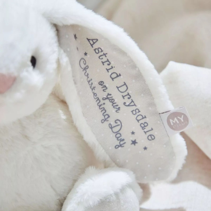 Toys & Books My 1st Years Cuddly Toys | Personalised Christening Day White Bunny Soft Toy