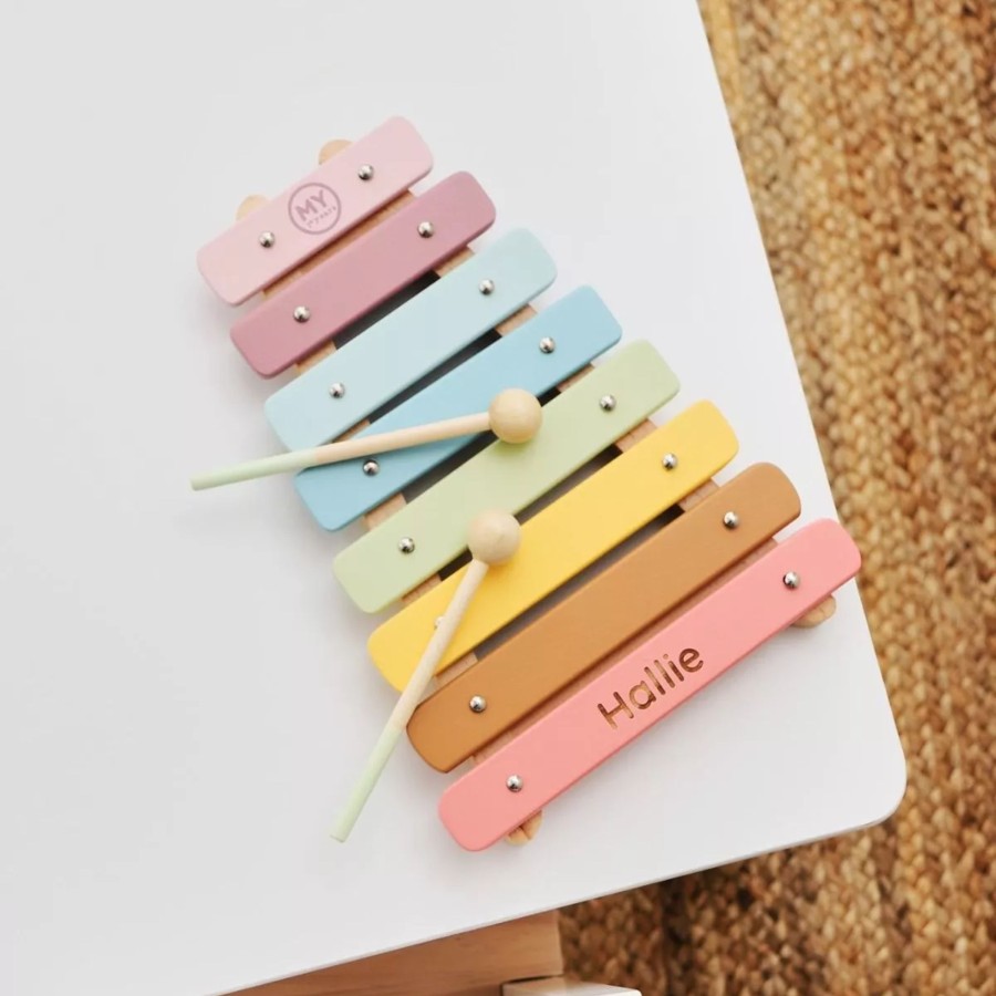 Toys & Books My 1st Years Montessori | Personalised Colourful Xylophone Wooden Toy