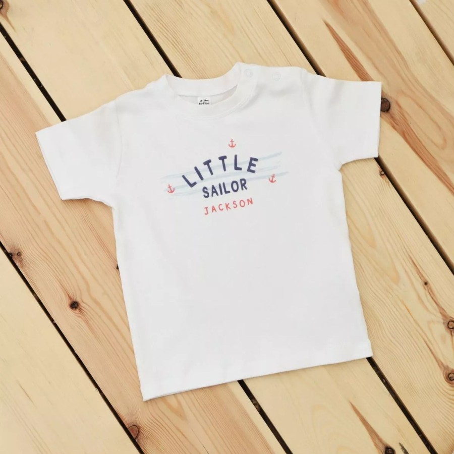 Kids (2-7Yrs) My 1st Years Kids T-Shirts & Jumpers | Personalised Little Sailor T-Shirt