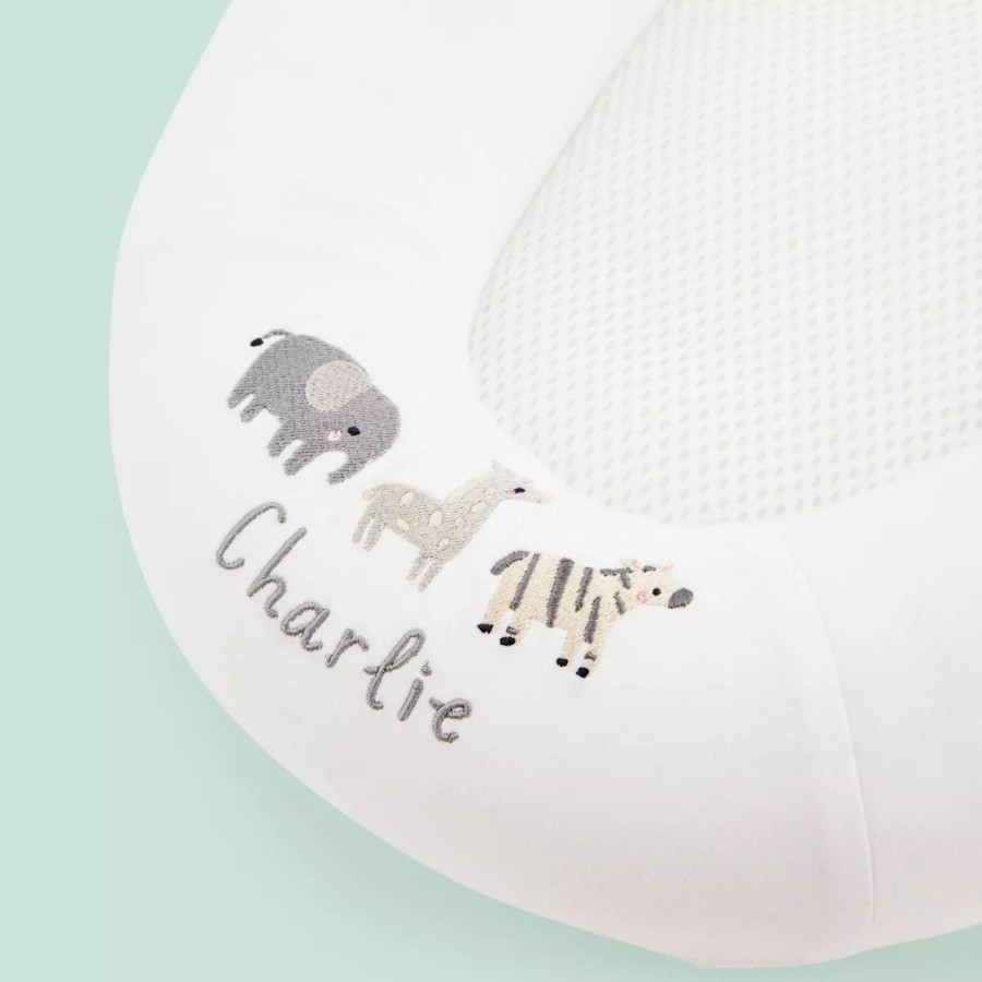 Furniture Purflo Baby Beds | Personalised Purflo White Safari Design Sleep Tight Baby Bed