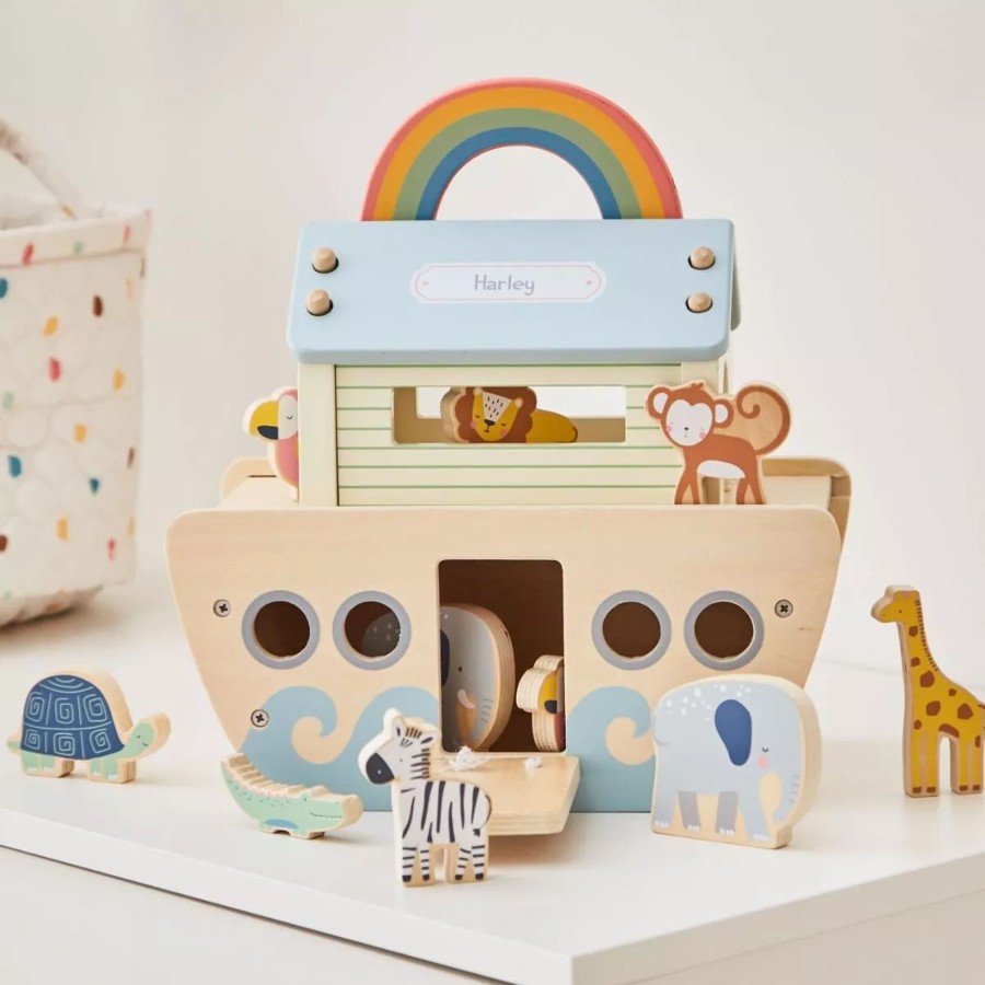 Toys & Books My 1st Years Montessori | Personalised Wooden Animal Ark Play Set