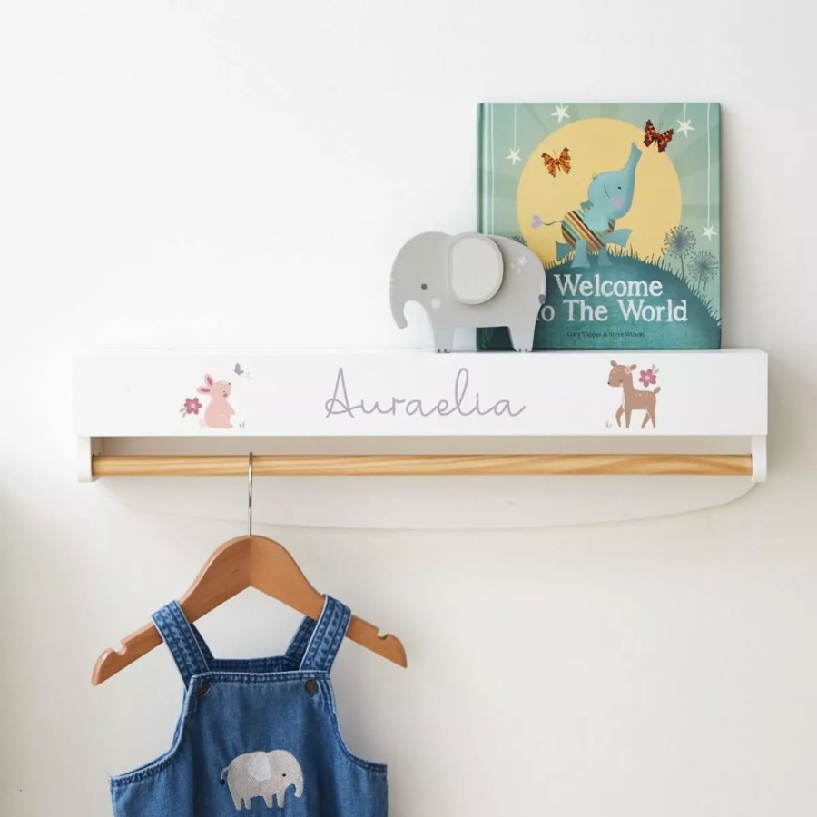 Furniture My 1st Years Room Accessories | Personalised Woodland Animals Shelf