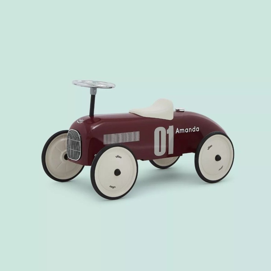 Toys & Books My 1st Years Ride Ons & Rockers | Personalised Burgundy Racing Ride-On Car