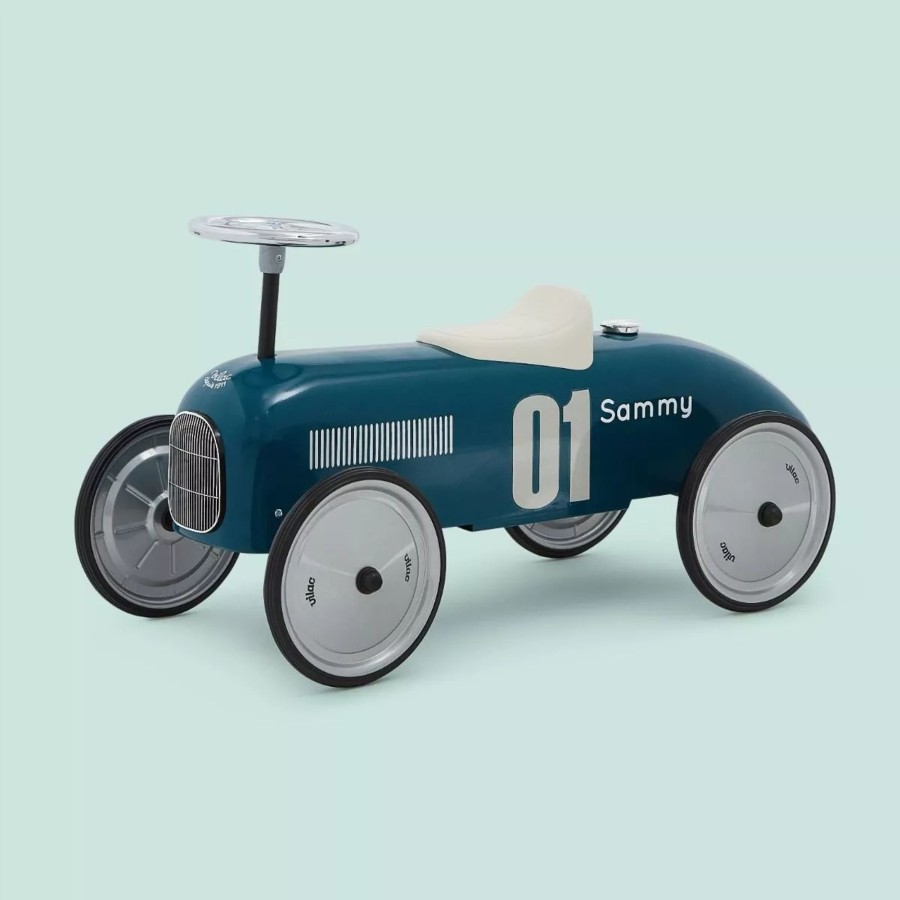 Toys & Books My 1st Years Ride Ons & Rockers | Personalised Navy Racing Ride-On Car