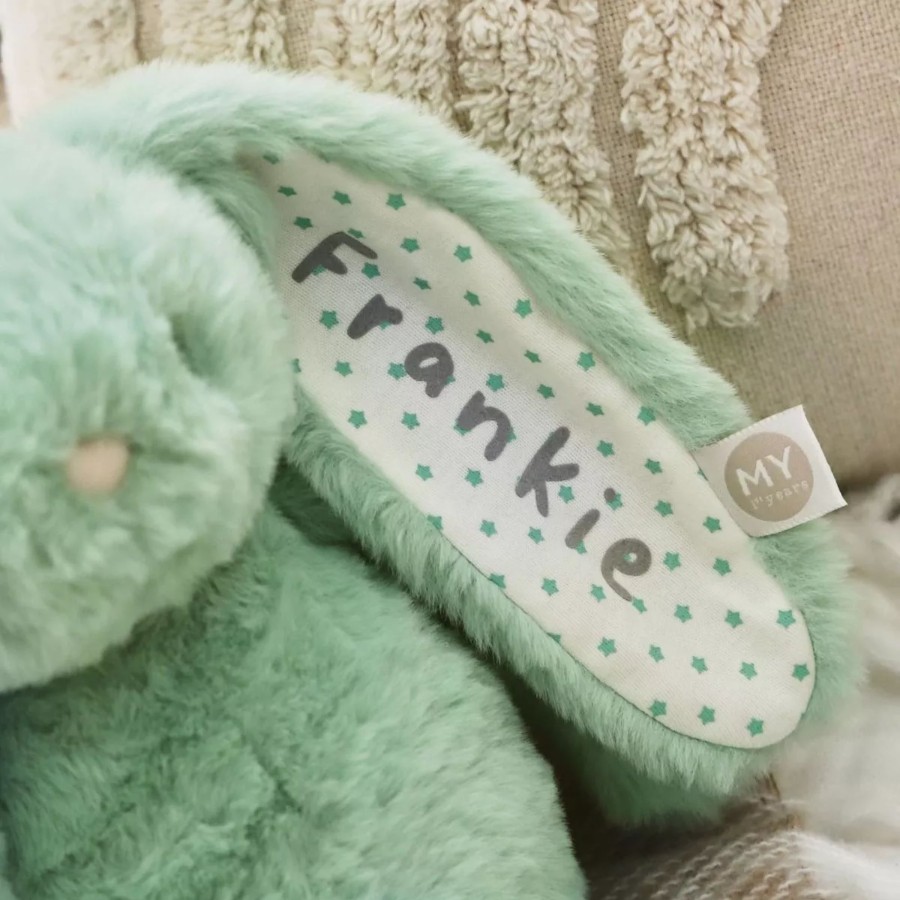 Toys & Books My 1st Years Cuddly Toys | Personalised My 1St Years Aqua Bunny Soft Toy