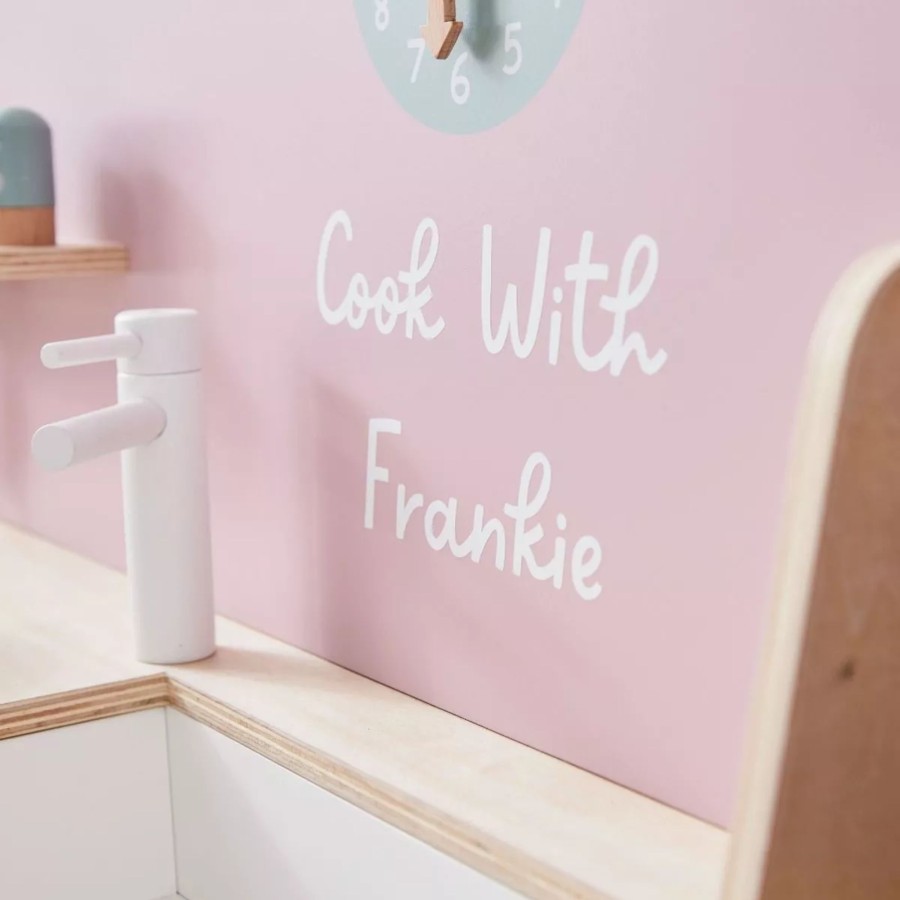 Toys & Books My 1st Years Role Play/Imaginative Play | Personalised Pink Wooden Kitchen Play Set