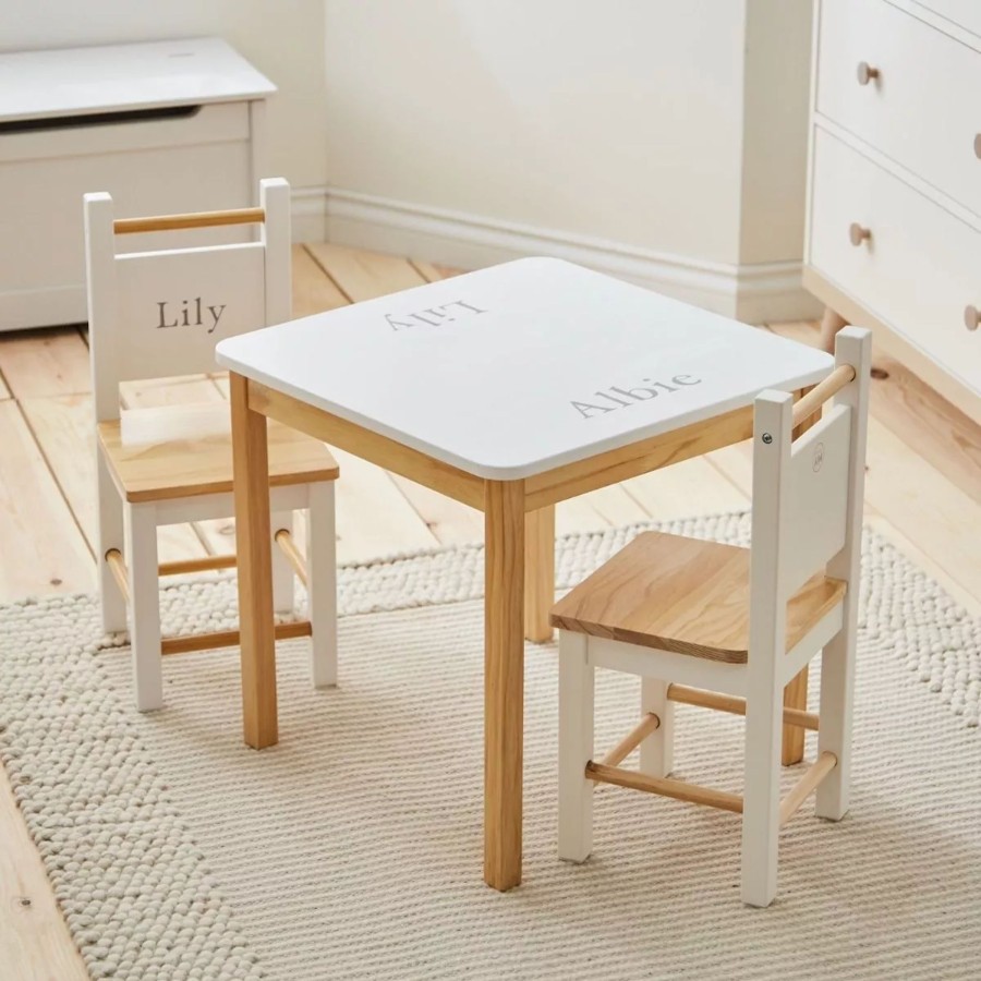 Furniture My 1st Years Tables & Chairs | Personalised White Table And Chairs Set