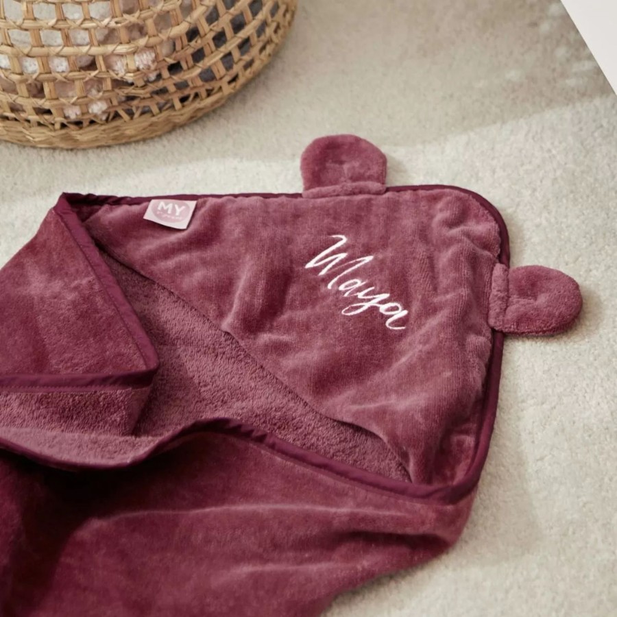 Baby (0-24 Mos) My 1st Years Baby Towels | Personalised Berry Hooded Towel