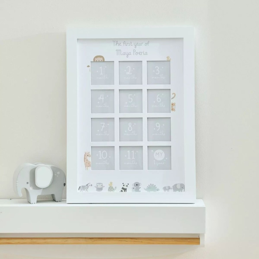 Furniture My 1st Years Wall Art & Prints | Personalised Their 1St Year Safari Design Photo Frame