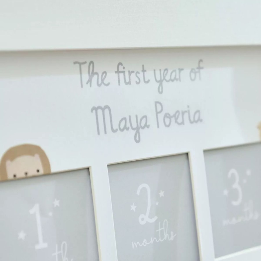 Furniture My 1st Years Wall Art & Prints | Personalised Their 1St Year Safari Design Photo Frame