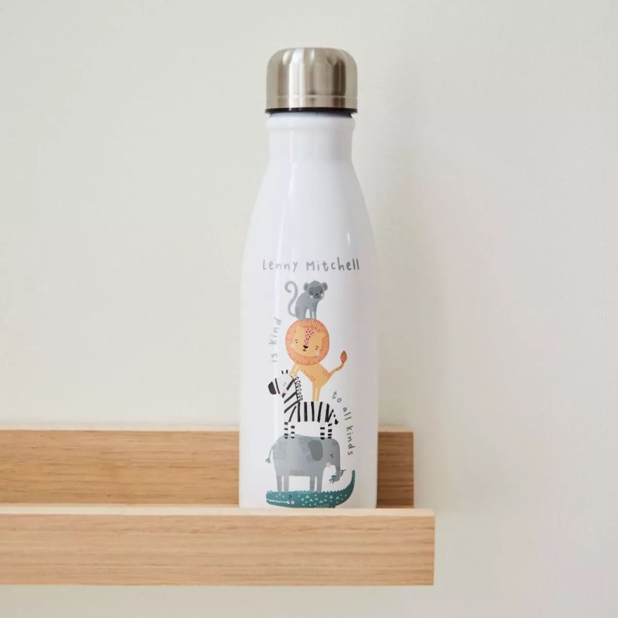 Kids (2-7Yrs) My 1st Years Kids Lunchbags | Personalised 500Ml Safari Design Water Bottle