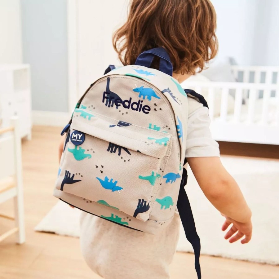 Kids (2-7Yrs) My 1st Years Kids Backpacks | Personalised Dinosaur Print Mini Backpack