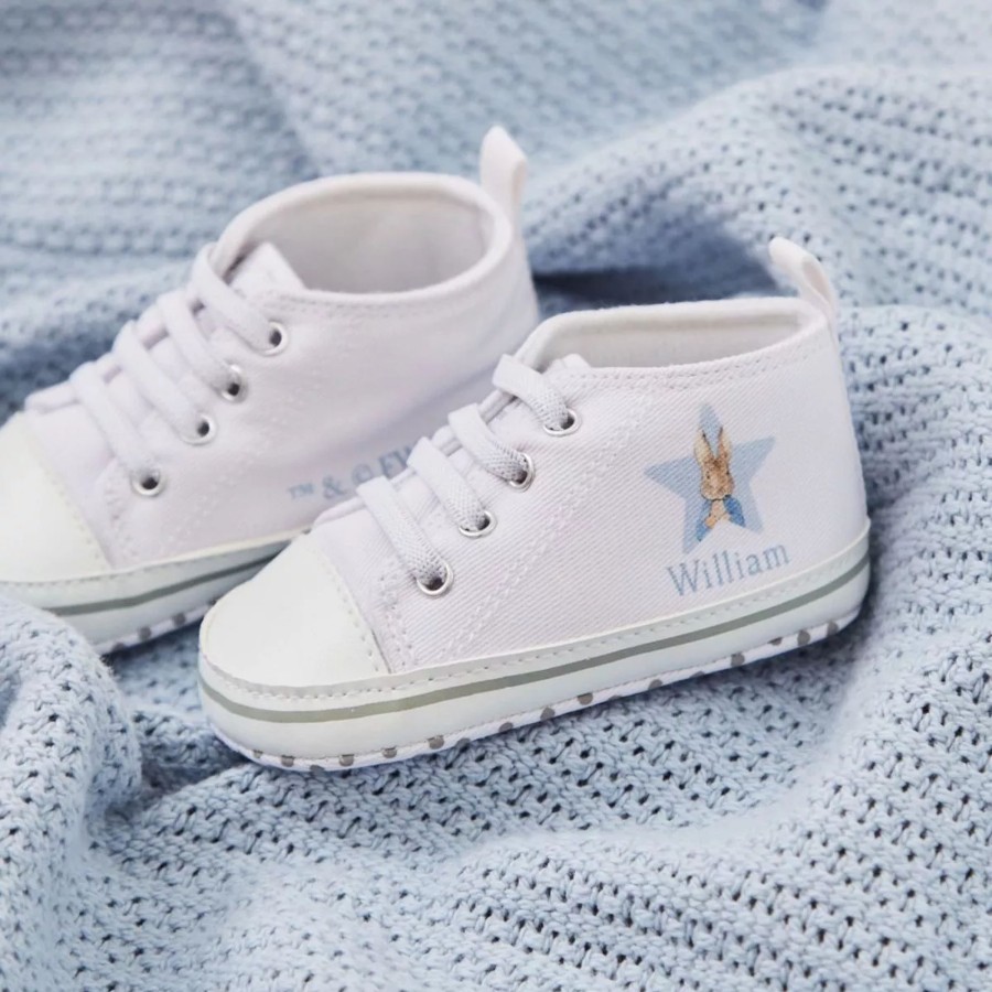 Baby (0-24 Mos) My 1st Years Baby Shoes | Personalised Peter Rabbit Baby High Top Trainers