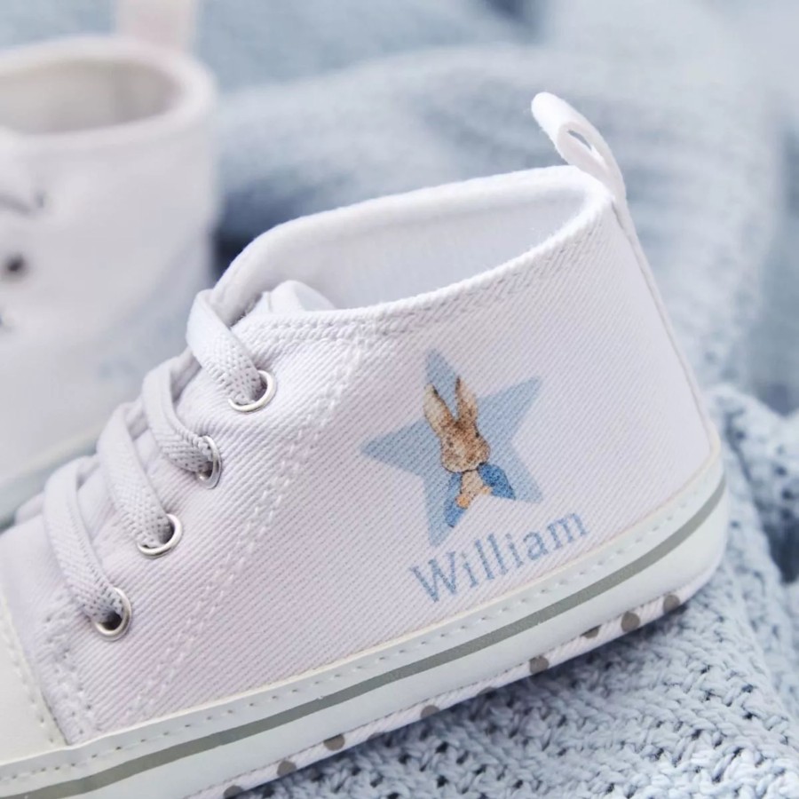 Baby (0-24 Mos) My 1st Years Baby Shoes | Personalised Peter Rabbit Baby High Top Trainers