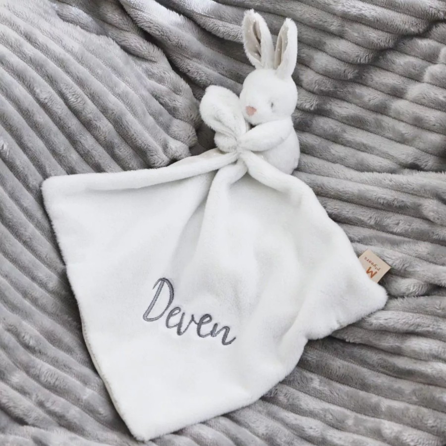 Furniture My 1st Years Bedtime Accessories | Personalised White Bunny Comforter