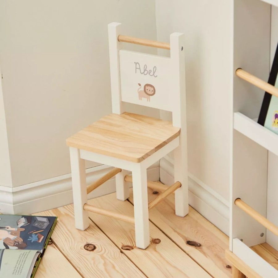 Furniture My 1st Years Tables & Chairs | Personalised Welcome To The World Lion Wooden Chair