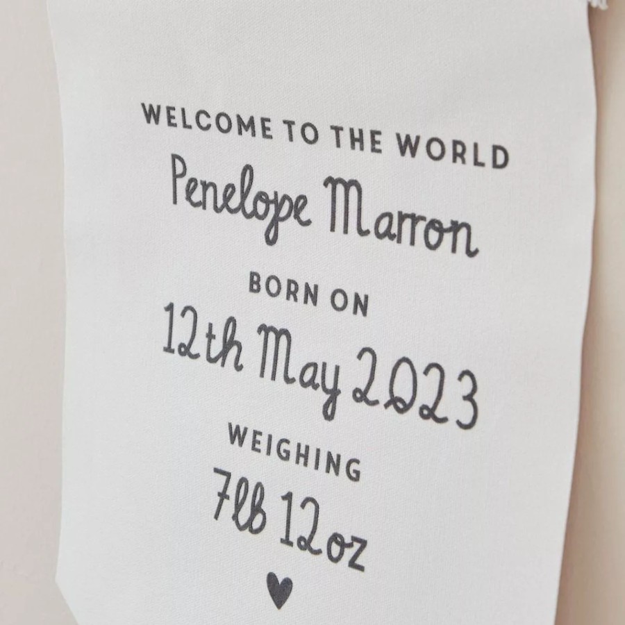 Furniture My 1st Years Wall Art & Prints | Personalised 'Welcome To The World' Wall Hanging