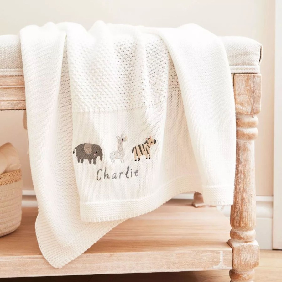 Baby (0-24 Mos) My 1st Years Swaddle Blankets | Personalised Welcome To The World Ivory Shawl