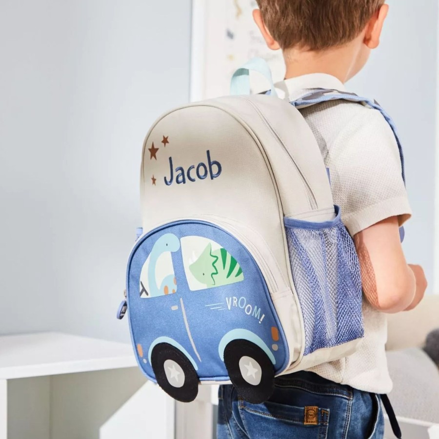 Kids (2-7Yrs) My 1st Years Kids Backpacks | Personalised Dinosaur & Car Medium Backpack