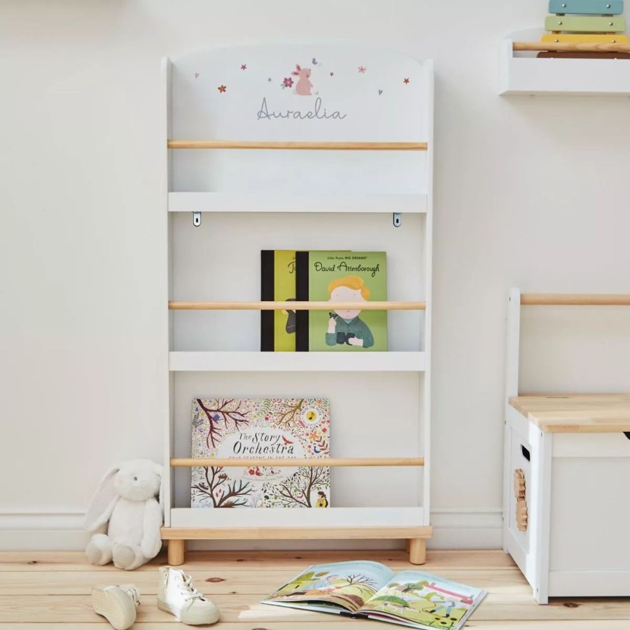 Furniture My 1st Years Room Accessories | Personalised Woodland Design White Bookcase