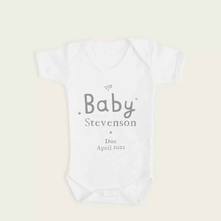 Baby (0-24 Mos) My 1st Years All Baby Clothing | Personalised Baby Announcement White Bodysuit