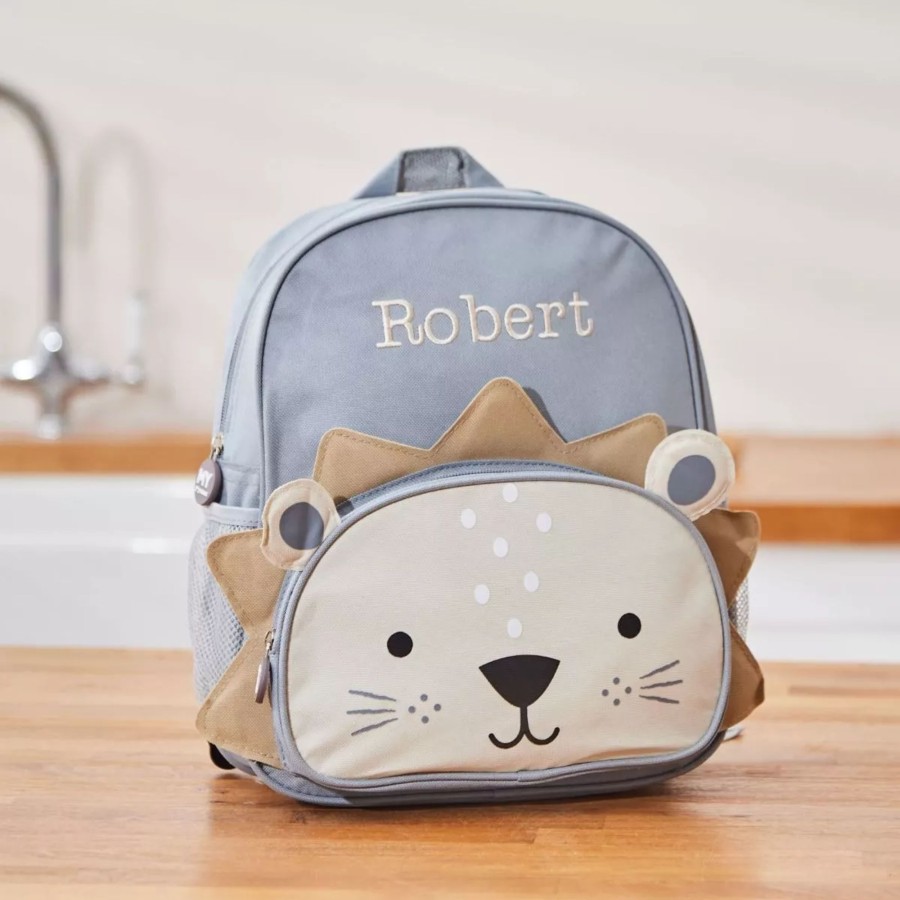 Kids (2-7Yrs) My 1st Years Kids Lunchbags | Personalised Lion Backpack & Lunch Bag Gift Set