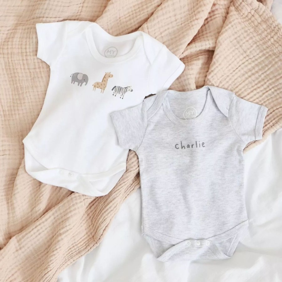 Baby (0-24 Mos) My 1st Years All Baby Clothing | Personalised 2-Pack Welcome To The World Bodysuits