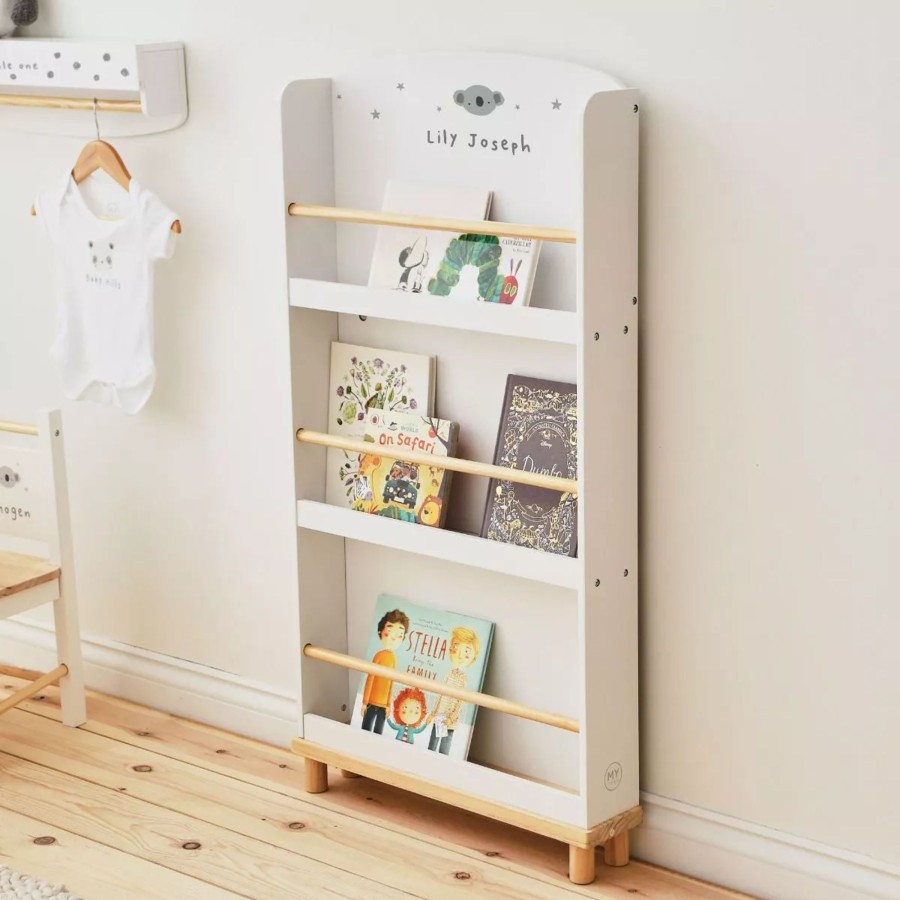 Furniture My 1st Years Bookcases And Shelves | Personalised Koala Design White Bookcase