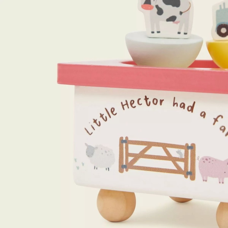 Furniture My 1st Years Room Accessories | Personalised Wooden Farmyard Music Box