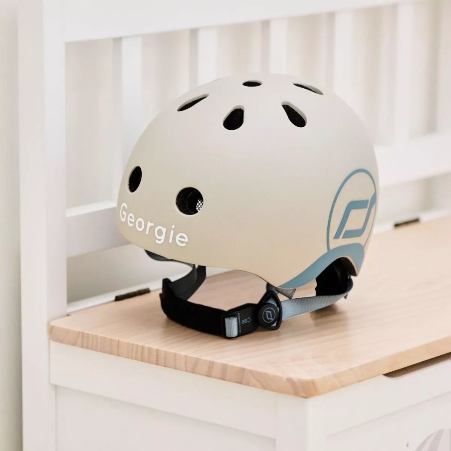 Toys & Books Scoot & Ride Scooters & Bikes | Personalised Scoot And Ride Grey Helmet