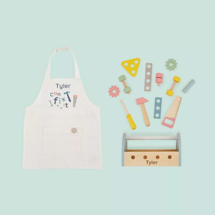 Gifts My 1st Years Playtime Gift Sets | Personalised Toolbox And Apron Playset