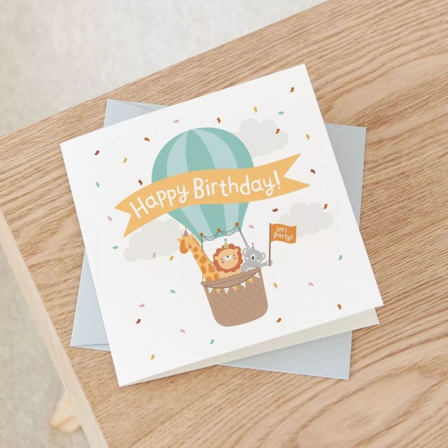 Gifts My 1st Years Greetings Cards | Personalised Hot Air Balloon Design Birthday Card